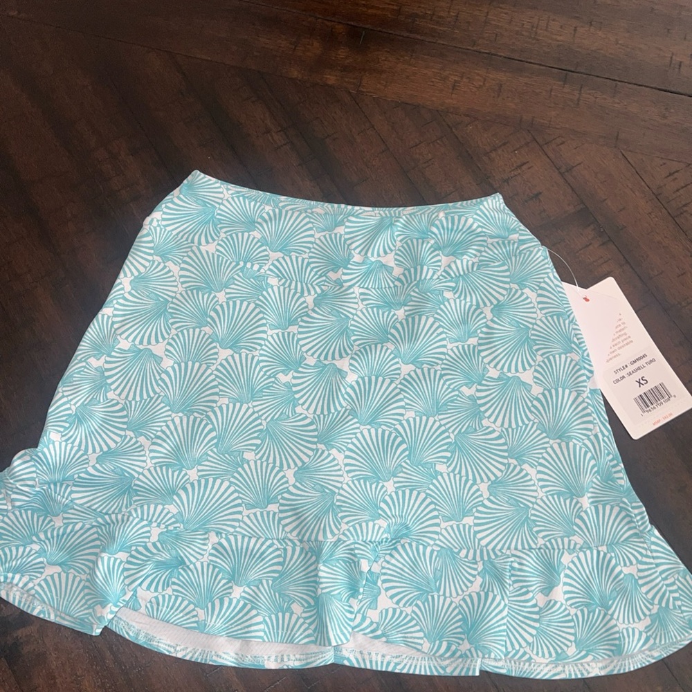 Gottex Tennis/Golf Skirt Women’s Size XS Seashell Turquoise